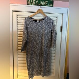 Merona Gray Long Sleeve Sweater Dress